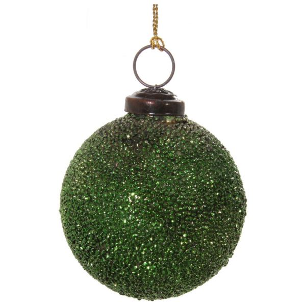 Стеклянный шар зеленый хрустальный шарик 7 см 48192 SHISHI