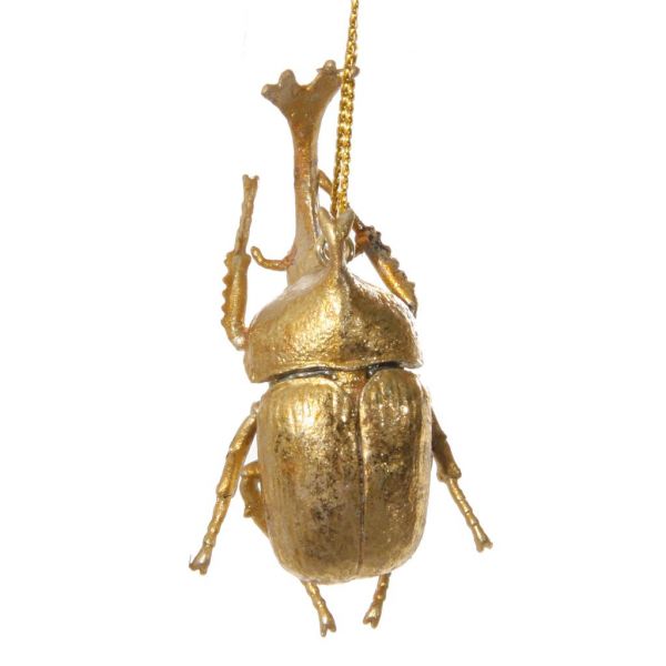 Украшение в виде жука золотое 6 см 50667 SHISHI