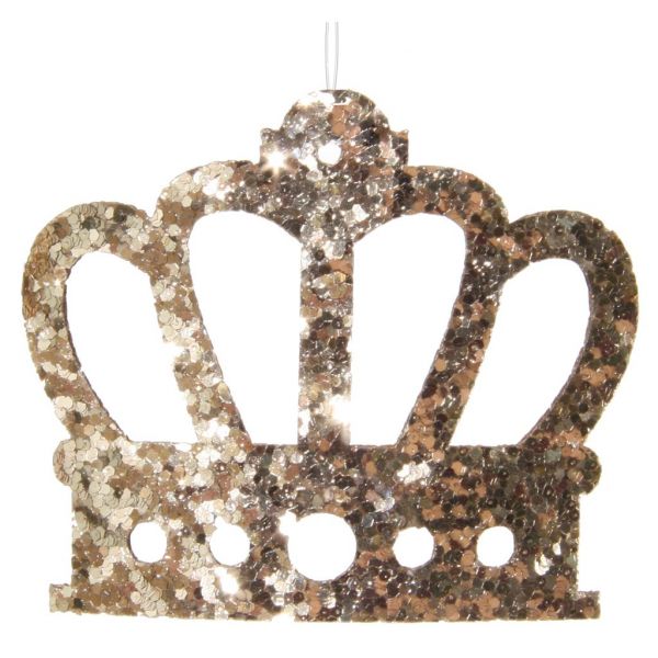 Блестящая корона круглая золотая 6 см 50835 SHISHI