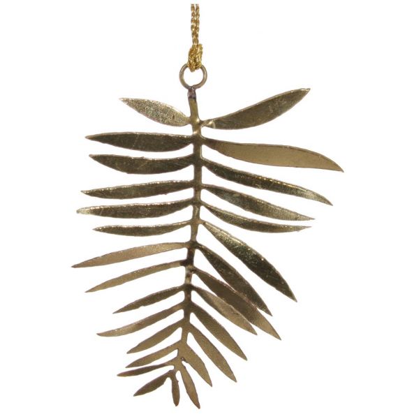Латунный орнамент из пальмовых листьев 13 см 51018 SHISHI