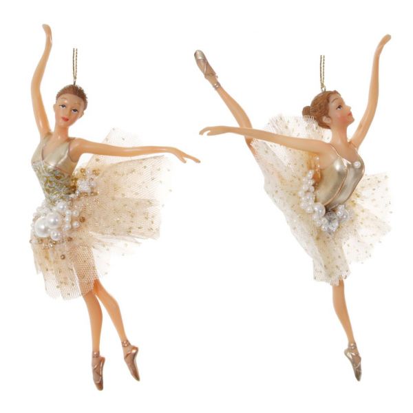 Украшение для балерины бежевый mix2 19 см 52109 SHISHI