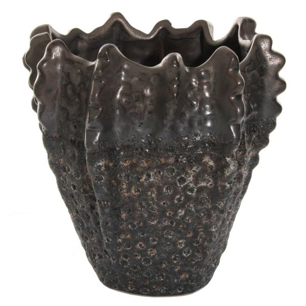 Керамический горшок для кактусов коричневый d18;h18 см 53208 SHISHI