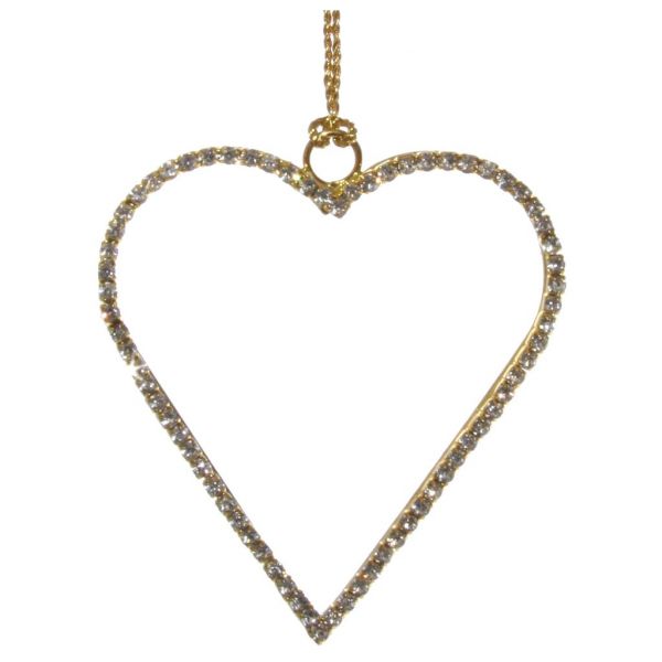 Золото с бриллиантовым сердцем 8 см 53702 SHISHI