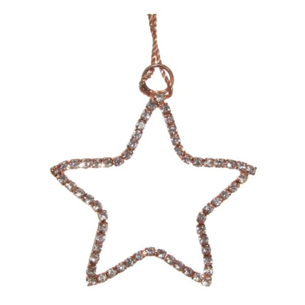 Бриллиантовая звезда из розового золота 5 см 53703 SHISHI