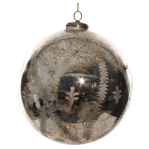 Стеклянный шар из античного золота папоротника, вырезанный 30 см 53867 SHISHI
