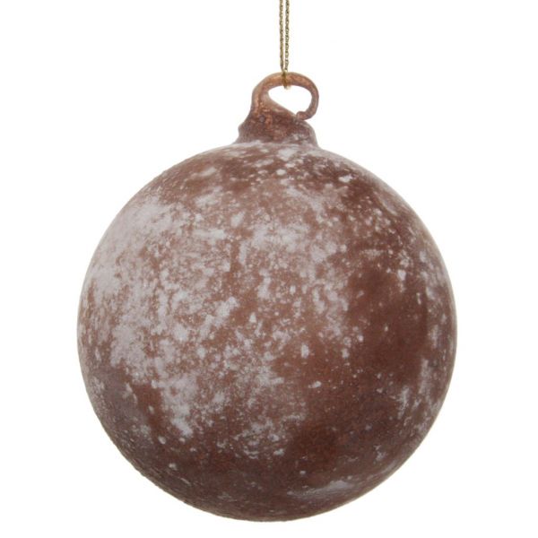 Стеклянный шар коричневый матовый 8 см 54033 SHISHI