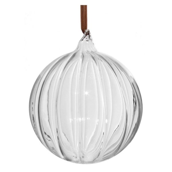 Стеклянный шар вертикальная кожаная вешалка с подкладкой 8 см 54113 SHISHI