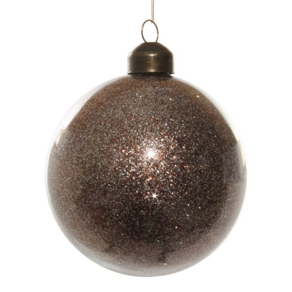 Стеклянный шар с коричневым блеском внутри 8 см 54260 SHISHI