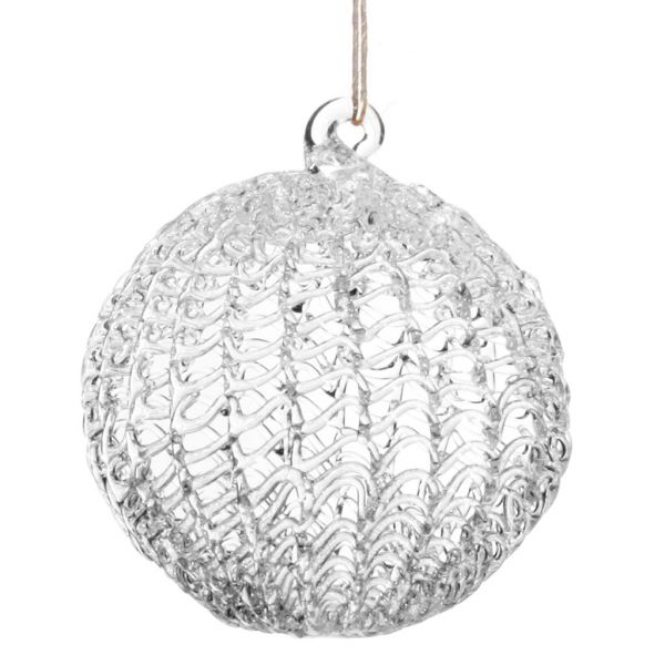 Стеклянный вращающийся шар прозрачный 8 см 54293 SHISHI