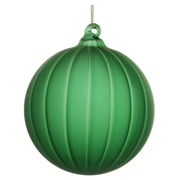 Стеклянный шар с подкладкой прозрачный коврик зеленый 10 см 54755 SHISHI