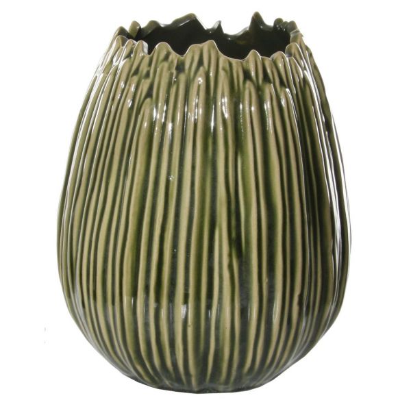 Керамическая ваза для травы зеленого цвета d18;h21 см 54964 SHISHI
