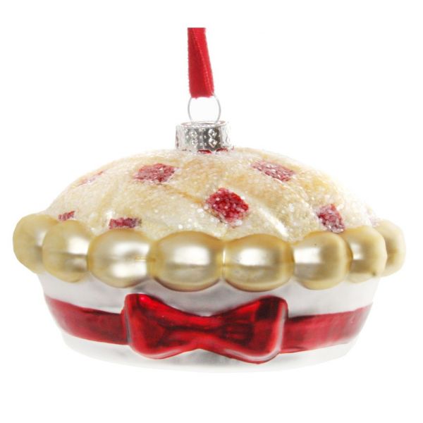 Стеклянный пирог кремово-красный 10 см 55739 SHISHI