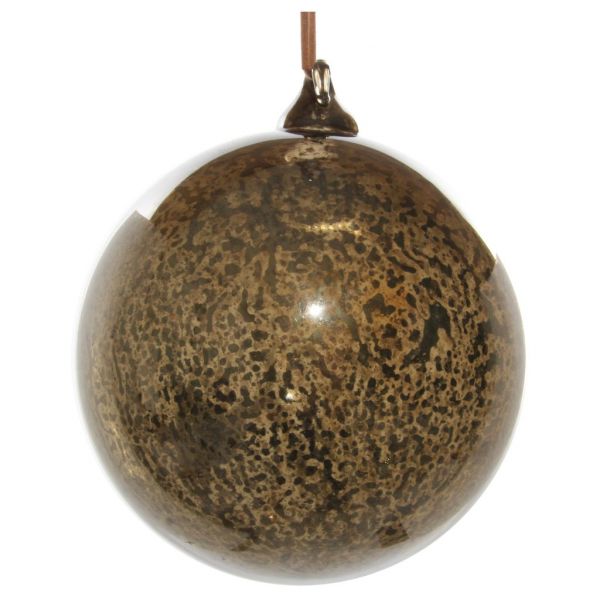 Стеклянный шар античный зеленый 10 см 55833 SHISHI