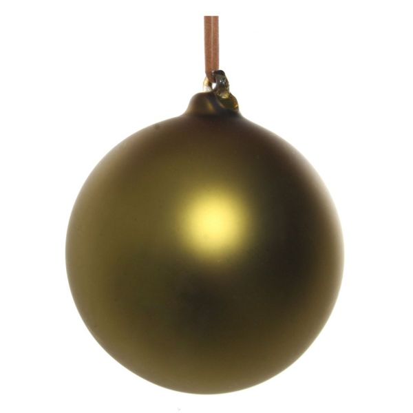 Стеклянный шар в возрасте мат зеленый 8 см 55834 SHISHI