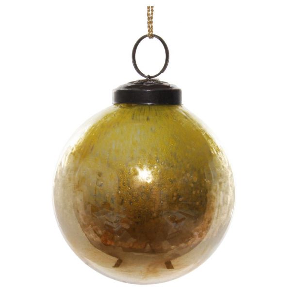 Стеклянный шар с золотым блеском 7 см 56128 SHISHI