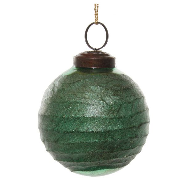 Стеклянный шар зеленого цвета огранки 7 см 56130 SHISHI