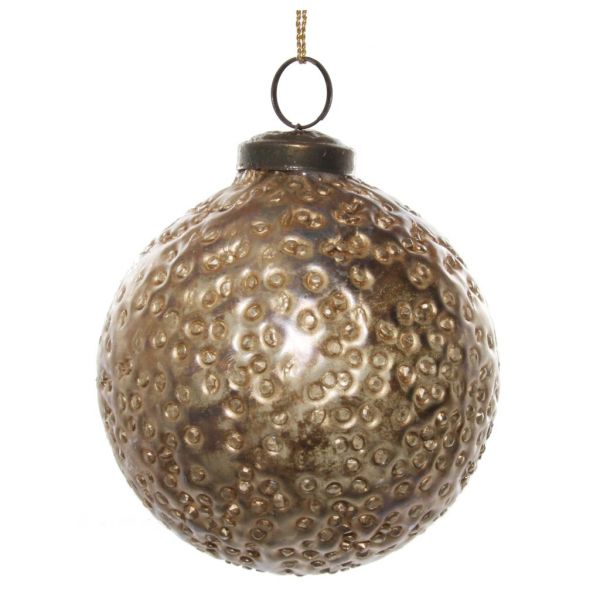Стеклянный шар с золотыми точками 10 см 56149 SHISHI