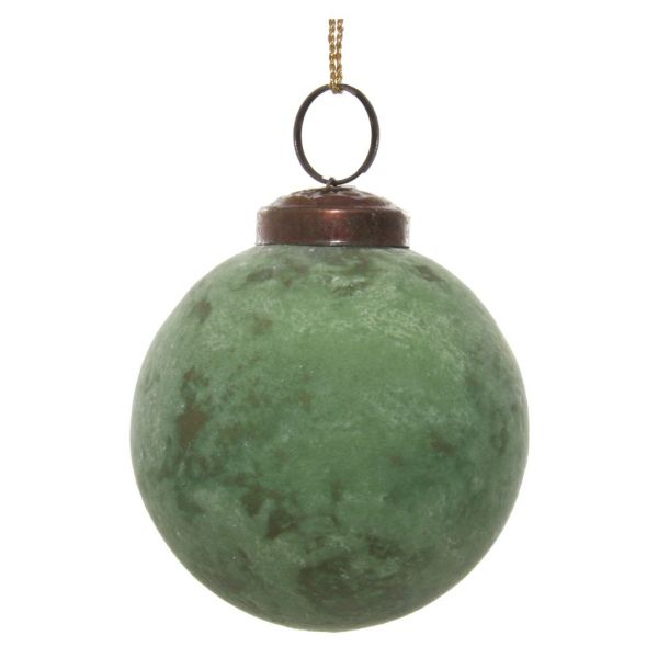 Стеклянный шар из зеленого золота окисленный 7 см 56183 SHISHI