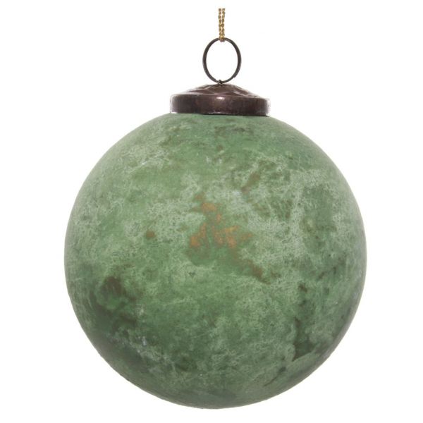 Стеклянный шар из зеленого золота окисленный 12 см 56185 SHISHI