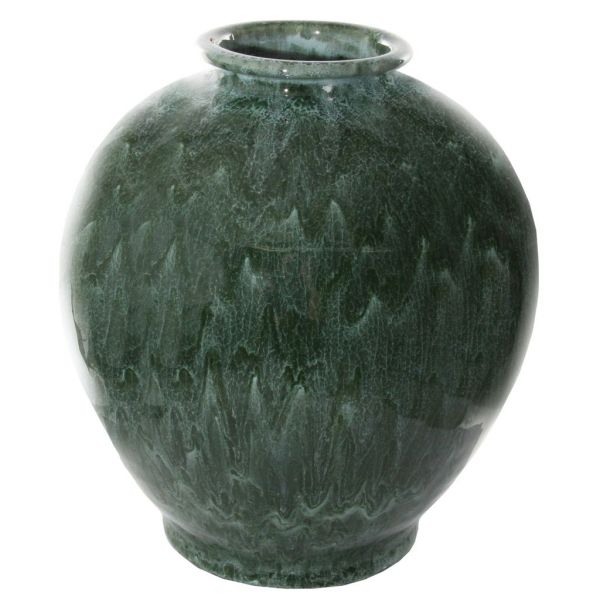 Керамическая ваза зеленого цвета d22;h24,5 см 56500 SHISHI
