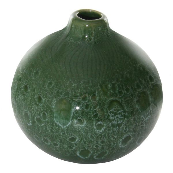 Керамическая ваза с шариками зеленого цвета d6;h6 см 56507 SHISHI