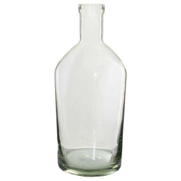 Ваза из стеклянной бутылки переработанного зеленого цвета d14;h35 см 56570 SHISHI