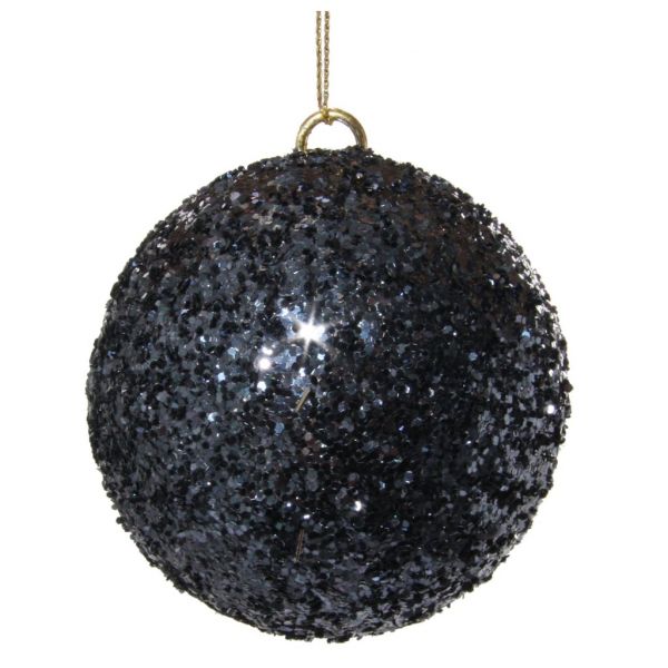 Блестящий шарик темно-синего цвета 8 см 57139 SHISHI