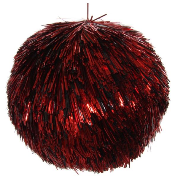 Мишурный шар красный 13 см 57221 SHISHI