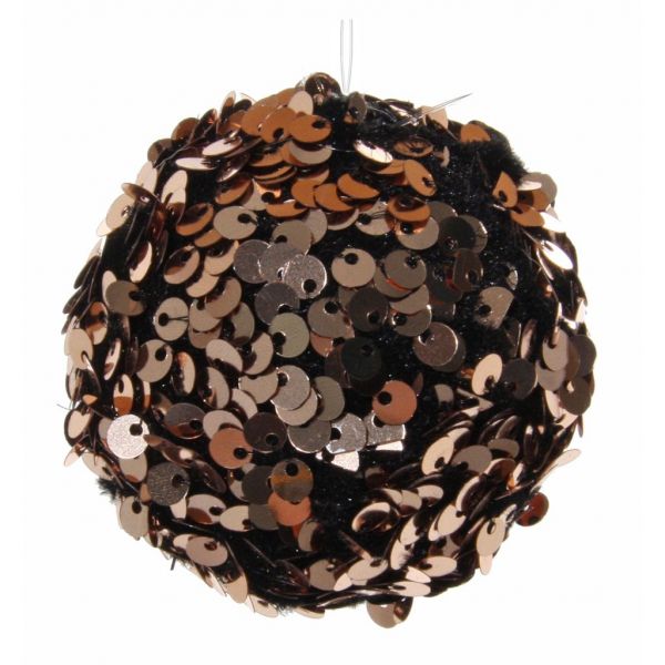 Блестки-бархатный шар коричневая медь 6,5 см 57229 SHISHI