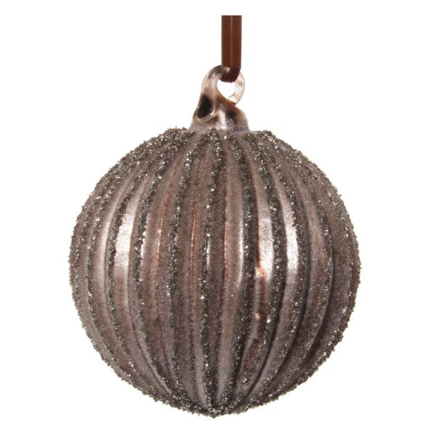 Стеклянный шарик, выложенный коричневым сахаром, 8 см 57296 SHISHI