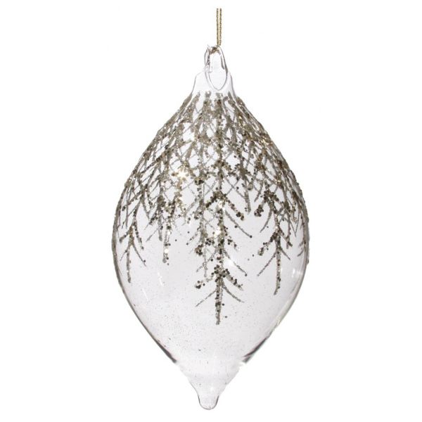 Стеклянный конус с прозрачным блеском fern eco 14,5 см 57335 SHISHI