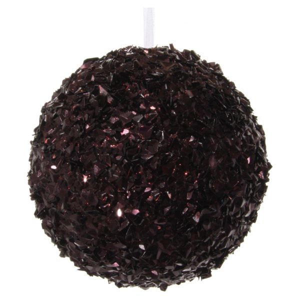 Блестки-хлопья шарик коричневый 10 см 58564 SHISHI