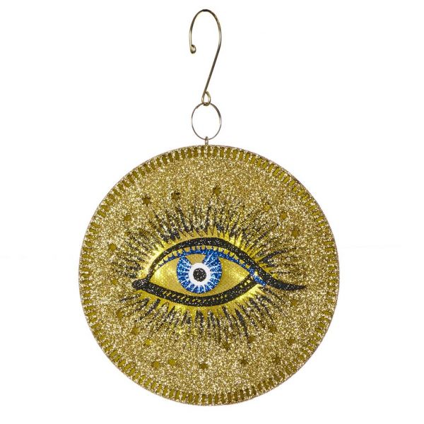 Елочное украшение мистический глаз на диске 11 см AL 71225 GOODWILL