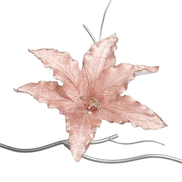 Розовая лилия на клипсе 25 см FF 99146 GOODWILL
