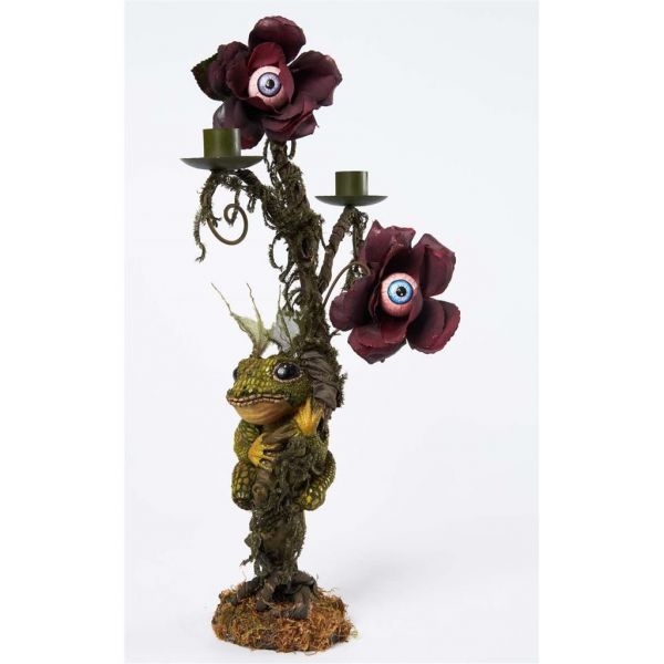 Новогодний декор подсвечник мертвый цветок на подставке 44,5 см KC 28-028659 KATHERINE`S COLLECTION