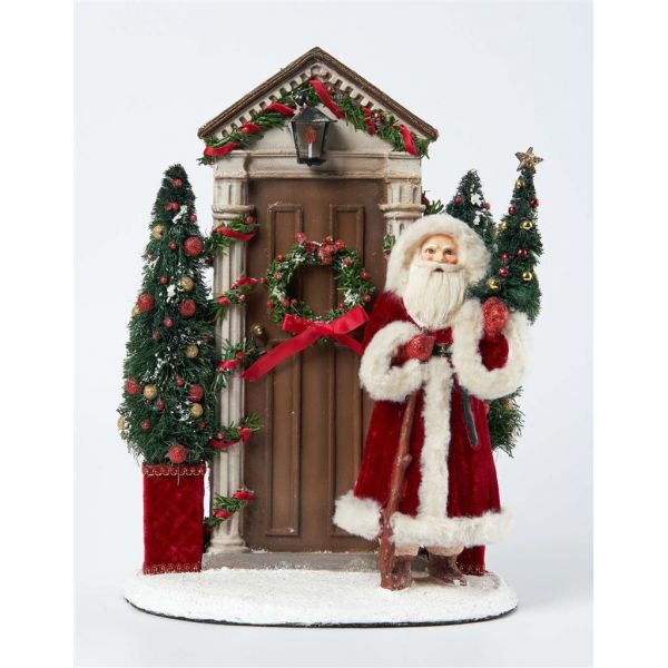 Новогодний декор Санта приглашает в гости 35 см KC 28-028730 KATHERINE`S COLLECTION