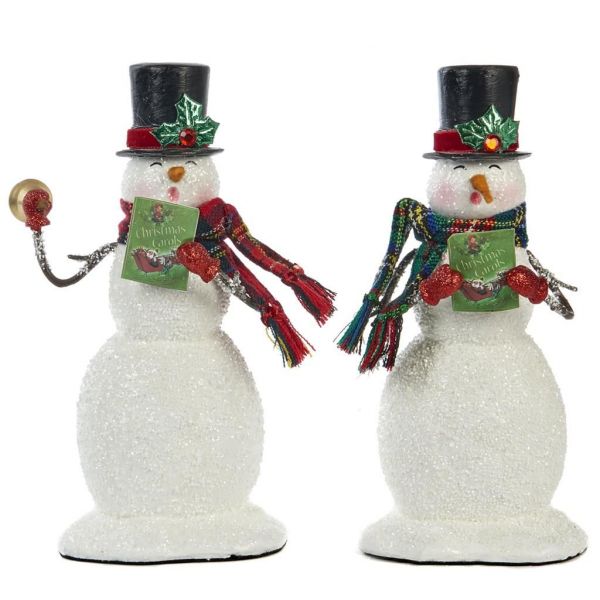 Новогодний декор снеговик в шляпе 23 см KC 28-028769 KATHERINE`S COLLECTION