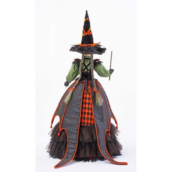 Кукла ведьма Люсинда с палочкой на подставке 66 см KC 28-128114 KATHERINE`S COLLECTION