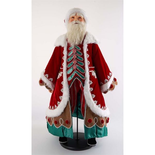 Кукла настоящий Санта на подставке 86 см KC 28-128115 KATHERINE`S COLLECTION