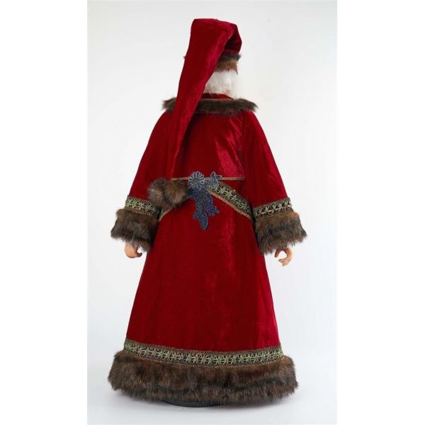 Кукла Санта из волшебного леса на подставке 85 см KC 28-128140 KATHERINE`S COLLECTION