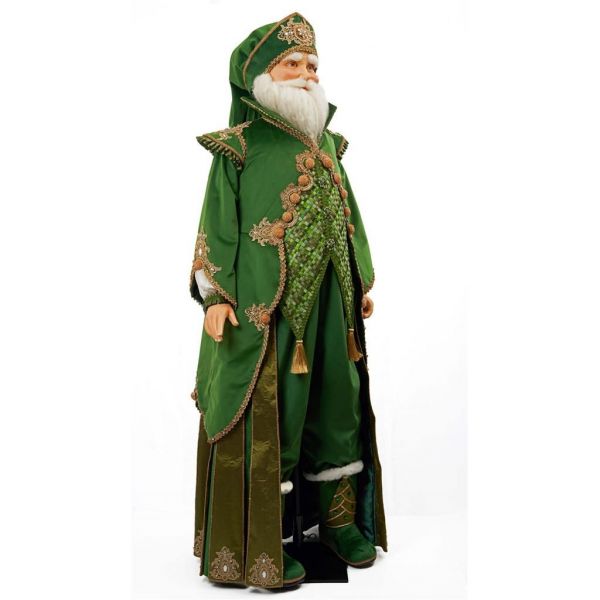 Кукла Святой Николая в зеленых одеждах 168 см KC 28-128222 KATHERINE`S COLLECTION