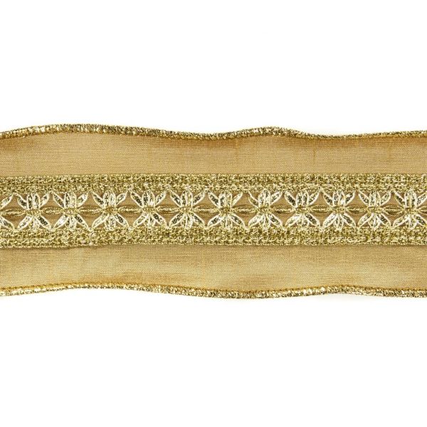 Золотая декоративная лента 6,4 см L 20234 GOODWILL