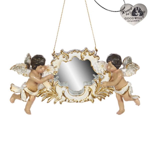 Елочное украшение 2 ангела с зеркалом 7,5 см MC 34024 GOODWILL