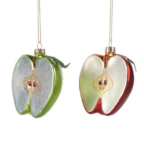 Яблоко украшение на елку 8,5 см YA 92327 GOODWILL